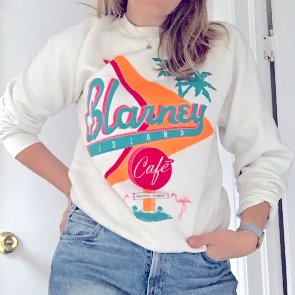 Retro neon crewneck